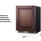 Summit SDHR2444PNR 24" Wide Built-in All-refrigerator (panel Not Included)