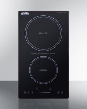 Summit SINCH230V2B 12" Wide 208-240v 2-zone Induction Cooktop With Safety Shutoff