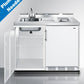 Summit C48ELGLASSPUMPMB 48" Wide Mobile All-in-one Kitchenette, No Plumbing Needed