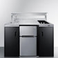 Summit CK55ADASINKL 54" Wide All-in-one Kitchenette, ADA Counter Height