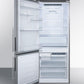 Summit FFBF279SSXH72LHD 28" Wide Bottom Freezer Refrigerator