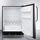 Summit FF63BKCSS 24" Wide Built-in All-refrigerator