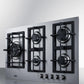 Summit GCJ536SSLP 34" Wide 5-burner Propane Gas Cooktop In Stainless Steel