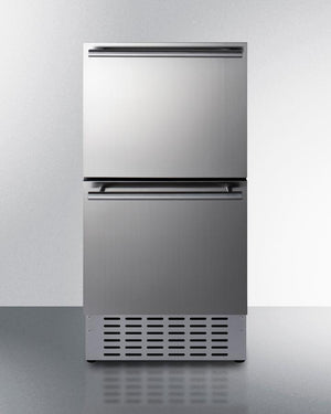 Summit ADRD18H34 18" Wide 2-drawer All-refrigerator