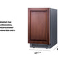Summit BIM182ADAIF 18" Wide Clear Icemaker, ADA Compliant (panel Not Included)