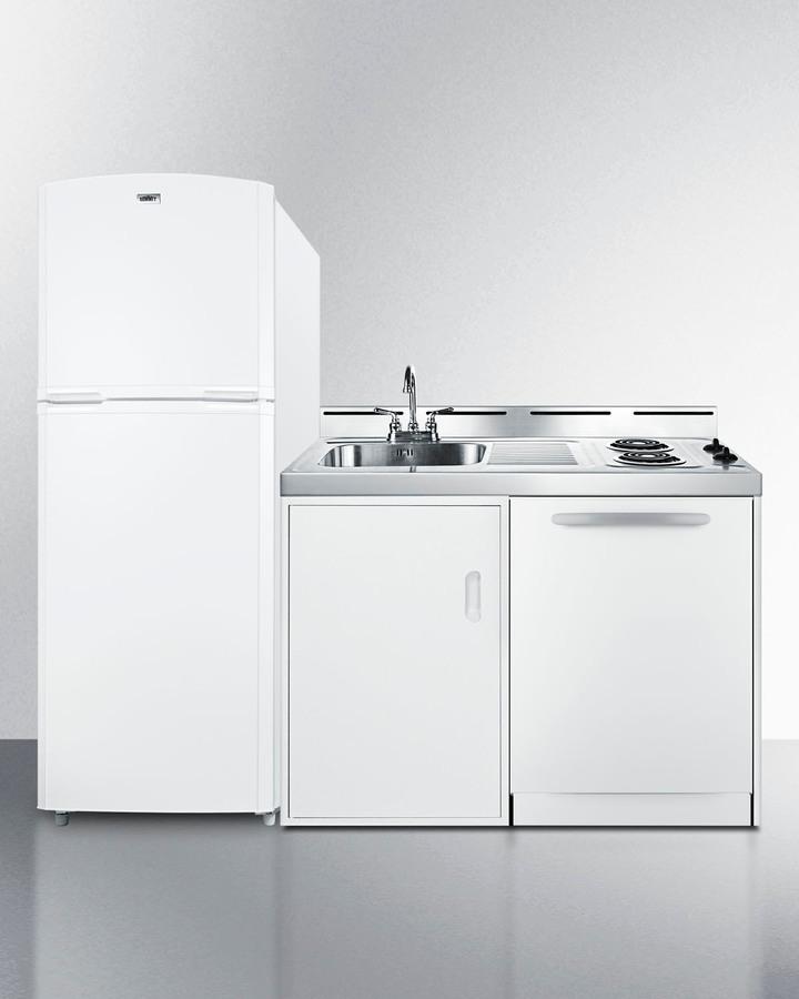 Summit ACKDW75 75" Wide All-in-one Kitchenette With Dishwasher