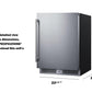 Summit SDHR2444 24" Wide Built-in All-refrigerator