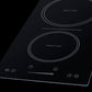 Summit SINC2B115TK13 13" Wide 115v 2-zone Induction Cooktop, Cord Included