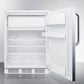 Summit CT66LWSSTB 24" Wide Refrigerator-freezer