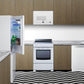 Summit FFBF121W 24" Wide Bottom Mount Refrigerator-freezer