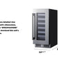 Summit SDHW1532LHD 15" Wide Built-in Wine Cellar