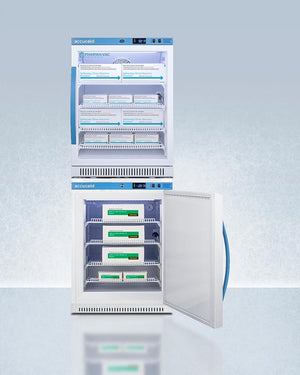 Summit ARG6PVAFZ5PVBIADASTACK 24" Wide Performance Series All-refrigerator/all-freezer Combination