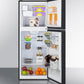 Summit FF1087BIM 24" Wide Top Mount Refrigerator-freezer With Icemaker