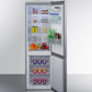 Summit FFBF124SS 24" Wide Bottom Mount Refrigerator-freezer