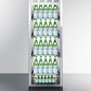 Summit SCR1401LHRICSS 24" Wide Mini Reach-in Beverage Center With Dolly