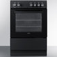 Summit REXT24BL 24" Wide Electric Smooth-top Range