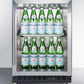 Summit SCR610BLRI 24" Wide Built-in Mini Reach-in Beverage Center With Dolly