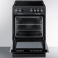 Summit REXT24BL 24" Wide Electric Smooth-top Range