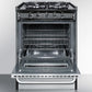 Summit TTM61027BRSW 24" Wide Gas Range