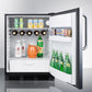 Summit FF63BKCSS 24" Wide Built-in All-refrigerator