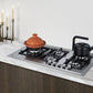Summit GCJ536SSTK 34" Wide 5-burner Gas Cooktop In Stainless Steel