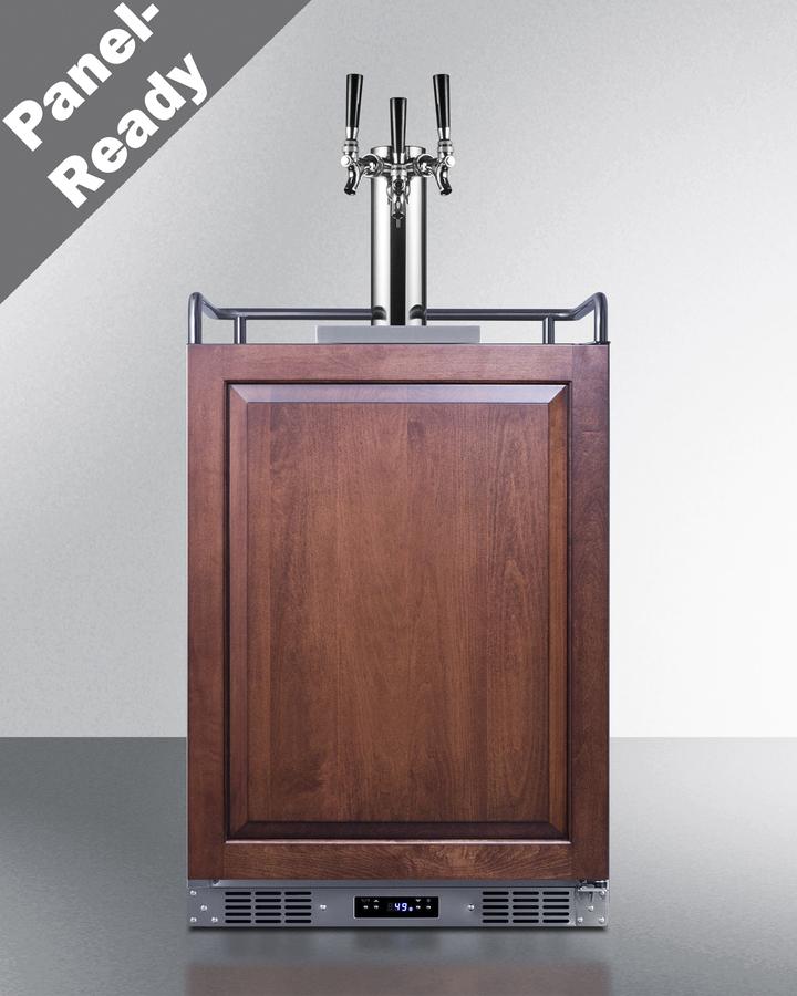 Summit SBC682PNRTRIPLE 24" Wide Built-in Kegerator (panel Not Included)