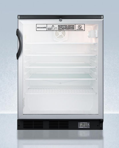 Summit SCR600BGLNZ 24" Wide All-refrigerator