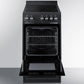 Summit REXT20BL 20" Wide Electric Smooth-top Range