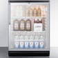 Summit SCR600BGLTB 24" Wide Beverage Center