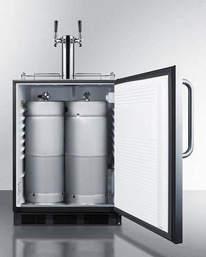 Summit SBC54OSBIADAWKDTWIN 24" Wide Outdoor Wine Kegerator, ADA Compliant
