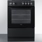 Summit REXT24BL 24" Wide Electric Smooth-top Range