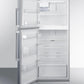 Summit FF1514SSIMLHD 28" Wide Top Mount Refrigerator-freezer With Icemaker