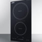Summit SINCH230V2B 12" Wide 208-240v 2-zone Induction Cooktop With Safety Shutoff
