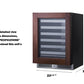 Summit SDHW2442PNR 24" Wide Built-in Wine Cellar (panel Not Included)