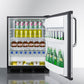 Summit FF6BK7BZADA 24" Wide All-refrigerator, ADA Height