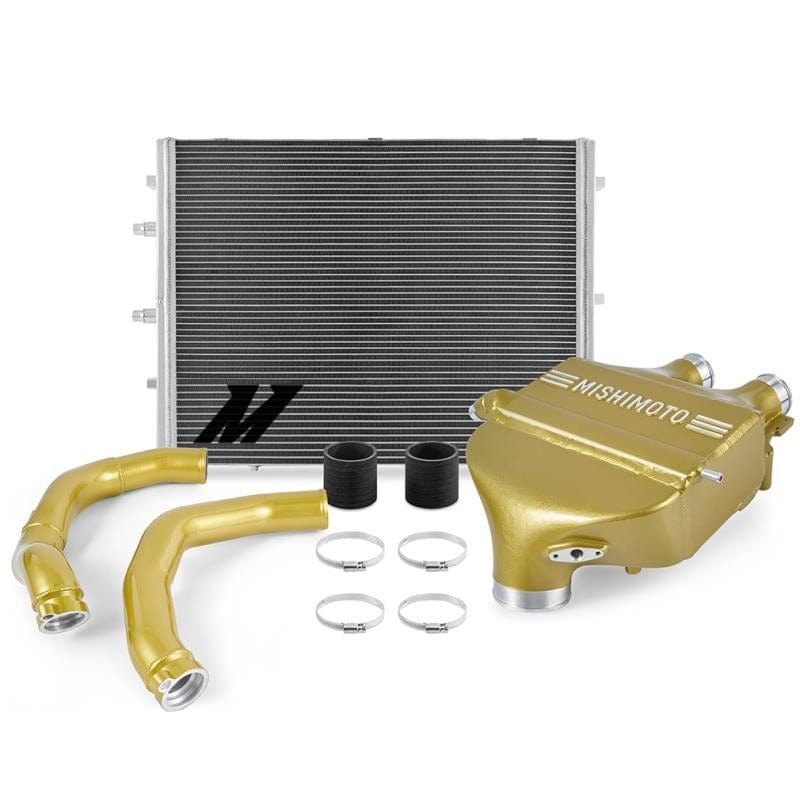 Mishimoto Austin Yellow Metallic Mishimoto Air-To-Water Intercooler Power Pack (Color Matched) - BMW / F8X / M4 / M3 / M2 Competition MMB-F80-PPCAY