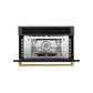 ZLINE Autograph Edition 30 in. 1.6 cu ft. Built-in Convection Microwave Oven in Black Stainless Steel with Polished Gold Accents (MWOZ-30-BS-G)
