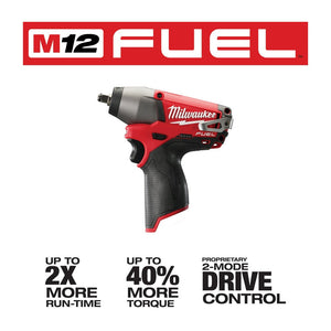 Milwaukee 2454-20 M12 FUEL 3/8" Impact Wrench, Bare Tool