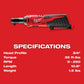 Milwaukee 2456-20 M12™ Cordless 1/4" Ratchet, Bare Tool