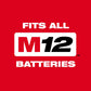 Milwaukee 2462-20 M12 1/4”  Hex Impact Driver, Bare Tool