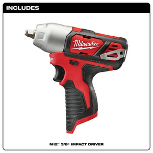 Milwaukee 2463-20 M12 3/8” Impact Wrench, Bare Tool