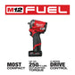 Milwaukee 2554-22 M12 FUEL Stubby 3/8" Impact Wrench Kit