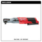 Milwaukee 2558-20 M12 FUEL 1/2" Ratchet, Bare Tool