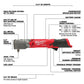 Milwaukee 2564-20 M12 FUEL 3/8" Right Angle Impact Wrench w/Friction Ring, Bare Tool