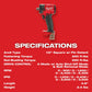 Milwaukee  2855P-20 M18 FUEL™ 1/2" Compact Impact Wrench w/ Pin Detent, Bare Tool