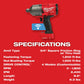 Milwaukee 2864-20 M18 FUEL ONE-KEY High Torque Impact Wrench 3/4" Friction Ring, Bare