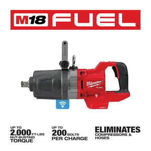 Milwaukee 2868-20 M18 FUEL 1" D-Handle High Torque Impact Wrench w/ ONE-KEY, Bare