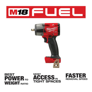 Milwaukee  2960-20 M18 FUEL™ 3/8" Mid-Torque Impact Wrench w/ Friction Ring, Bare Tool