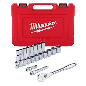 Milwaukee 48-22-9410 22Pc 1/2" Socket Wrench Set – SAE