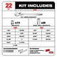 Milwaukee 48-22-9410 22Pc 1/2" Socket Wrench Set – SAE